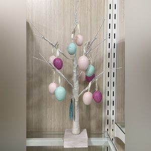 Martha Stewart Spring Easter Eggs Glittery Pastel Posable Light Up Tree Decor